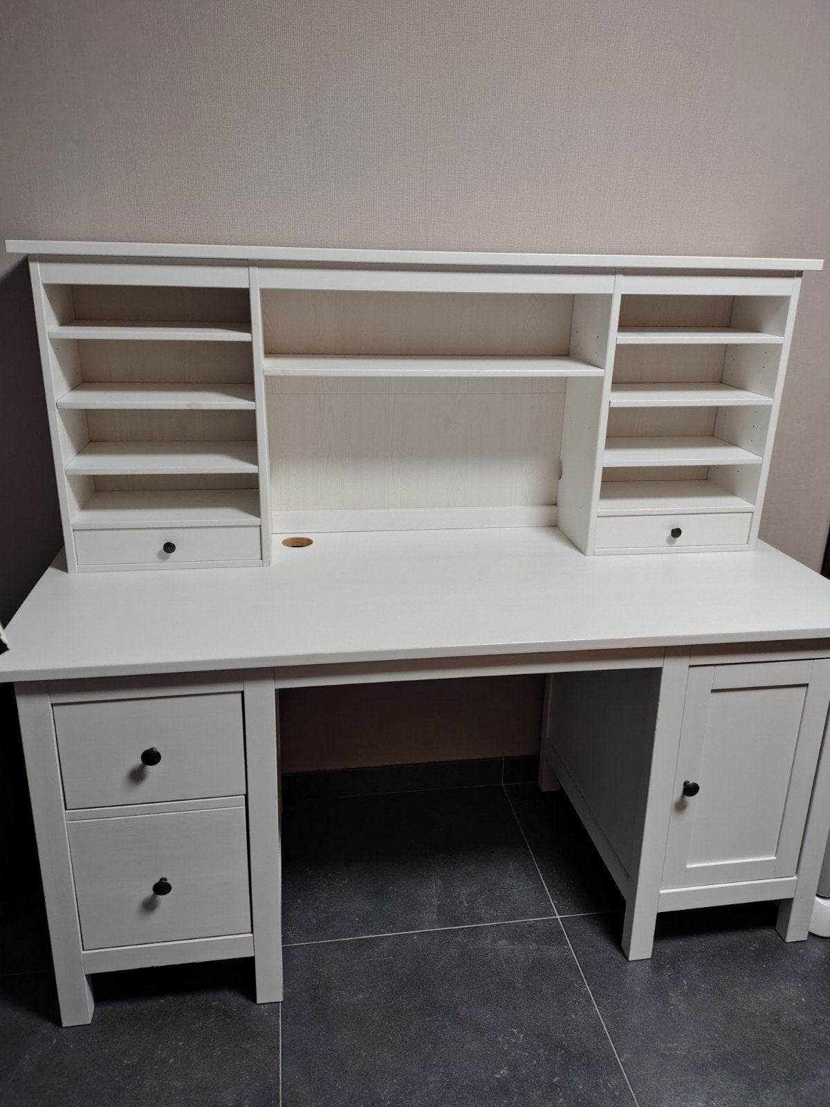 witte bureau in 2 delen( bureau en opzetstuk)., Ophalen, Opzetstuk