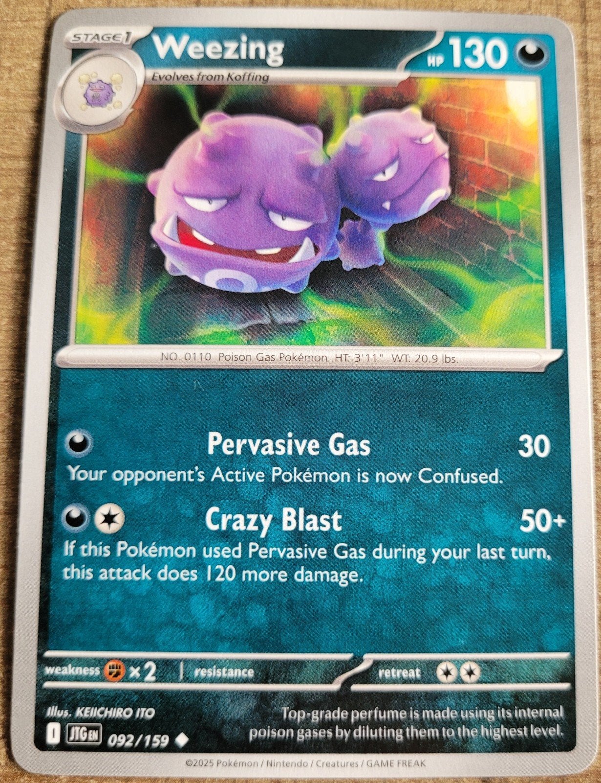 Weezing (092/159), Ophalen of Verzenden, Zo goed als nieuw, Losse kaart