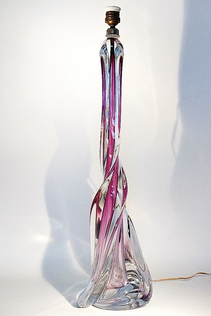 Val Saint Lambert lampvoet René Delvenne., Antiek en Kunst, Ophalen