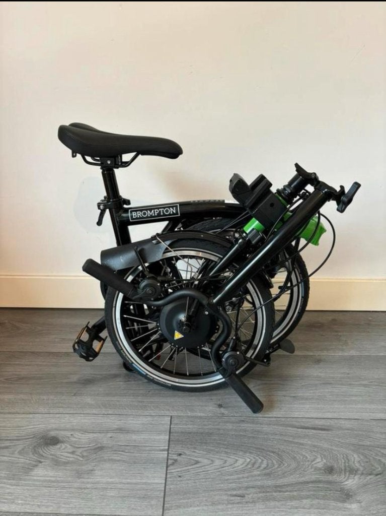 Brompton electric C-line nieuw 0 km zwart-groen nieuw, Ophalen, Brompton, Velgrem, 14 tot 16 inch
