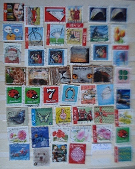 Belgique LOT  A35 (O), Oblitéré, Sans enveloppe, Affranchi, Envoi
