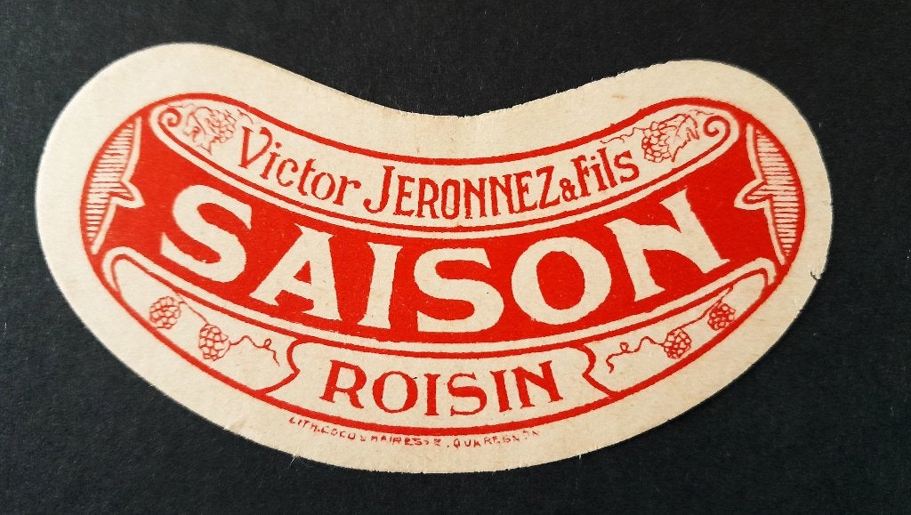 Etiquette. Brasserie. Roisin Négociant en bières Jeronnez., Envoi, Utilisé, Autres types, Autres marques