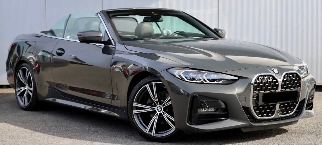 BMW 420i CABRIO M-sportpakket  Benzine/ DRAVITGRAU/Trekhaak, Auto's, BMW, Automaat, Achterwielaandrijving, Cabriolet, Particulier