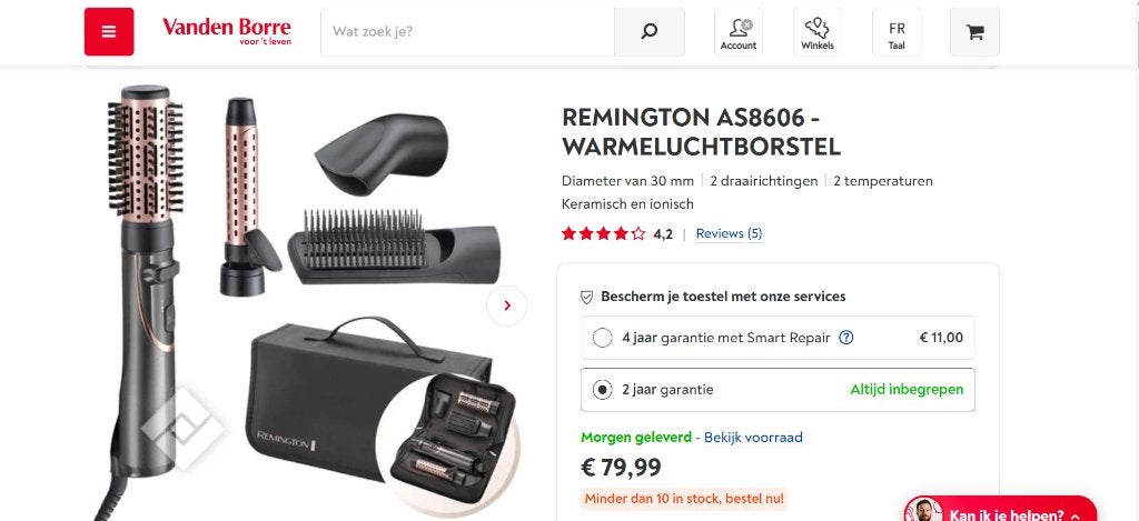 Remington haarset, Elektronische apparatuur, Ophalen, Nieuw