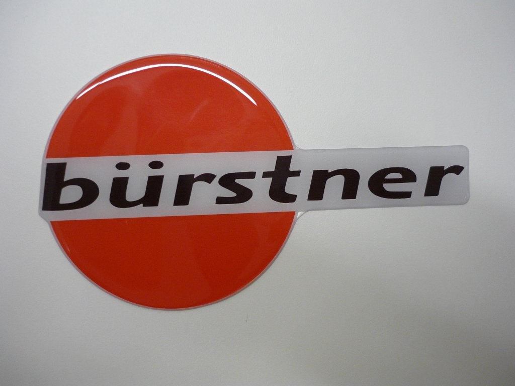 Burstner 3D doming caravan en camper, Epoxy sticker, Envoi, Neuf, Autres types
