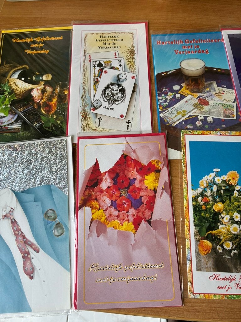 35  nieuwe diverse wenskaarten ( meeste vintage), Ophalen of Verzenden, Nieuw