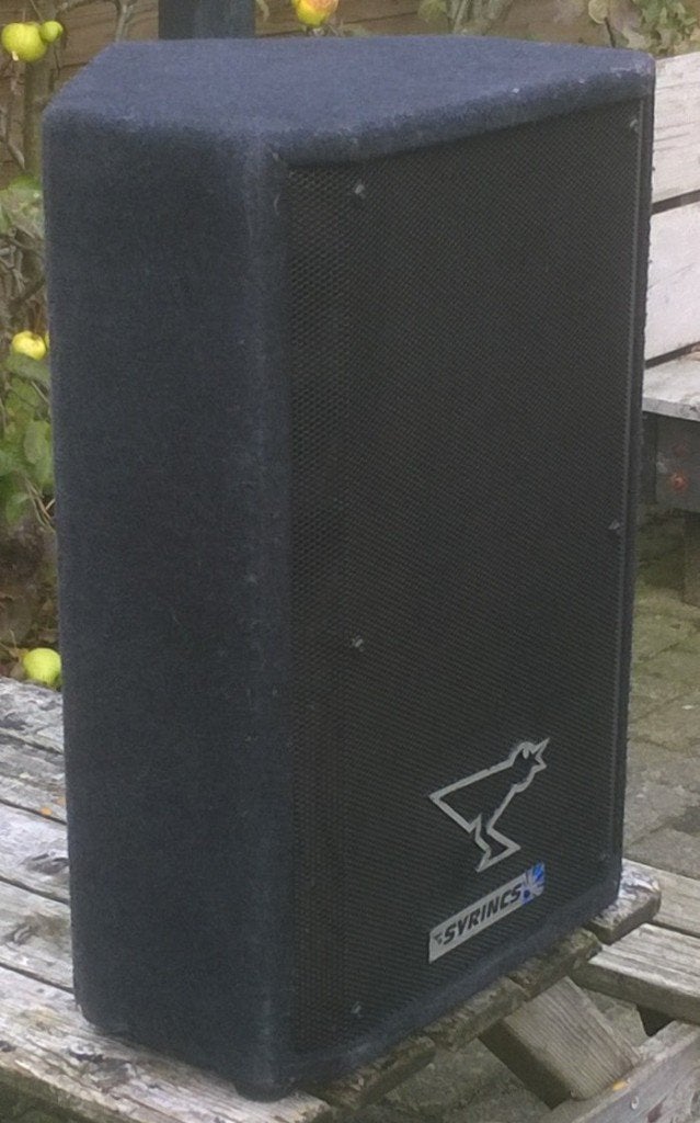 Luidsprekers Syrincs MM-12, 12 inch 230 - 460 Watt, Stereo speakers, Gebruikt, Ophalen of Verzenden, Basreflex