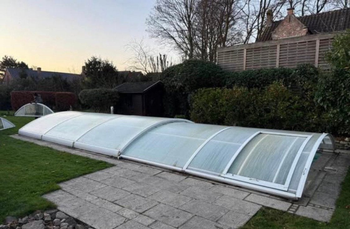 abri de piscine 4,30 x 10,30 m x 0,80 m, Jardin & Terrasse, Enlèvement ou Envoi, Utilisé