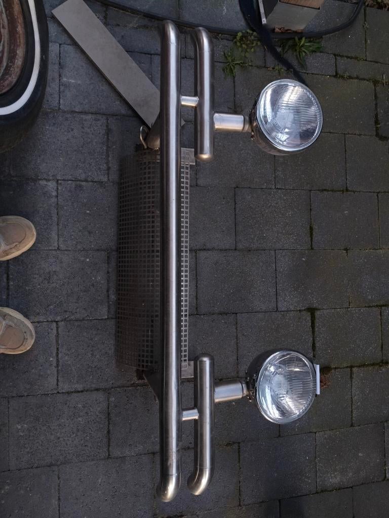 Bumper voor oldtimer buggy, Ophalen