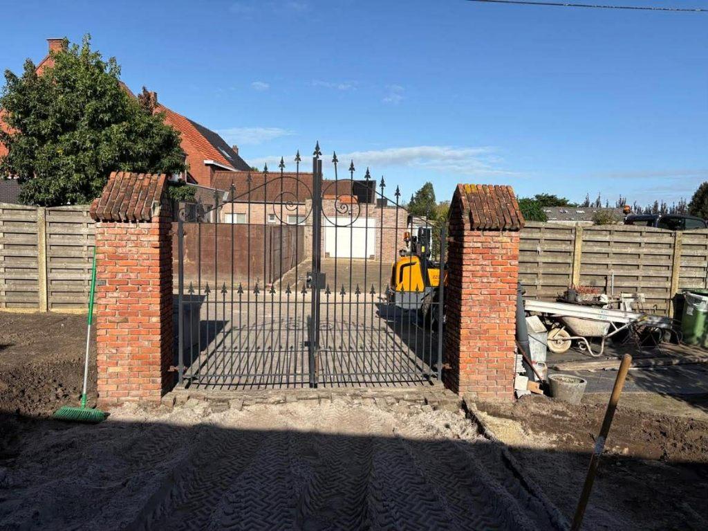 smeetijzeren poort, Tuin en Terras, Ophalen, Gebruikt