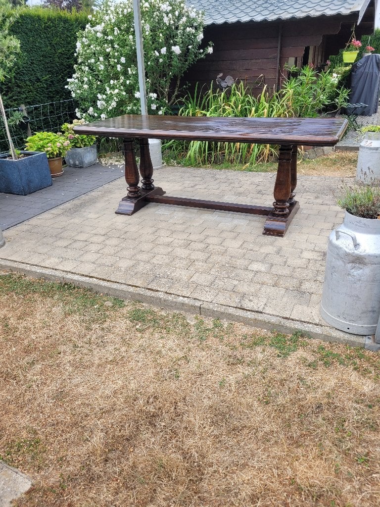 Massief eikenhouten tafel van 2 meter en 22 cm, Ophalen