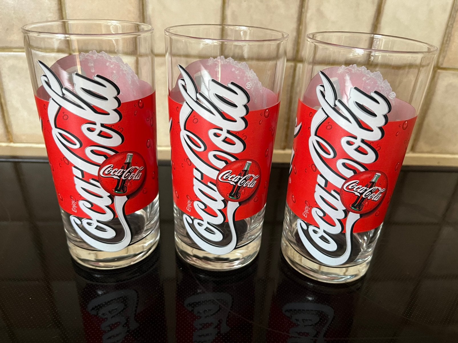 Drie Cola glazen, Enlèvement, Comme neuf