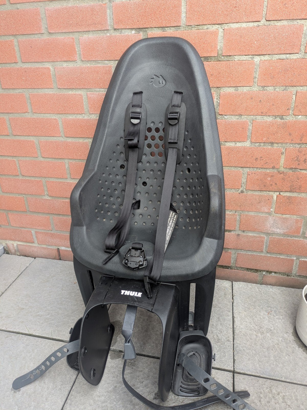 fietsstoel Thule yepp 2 maxi rack mount, Achterzitje, Voetsteuntjes, Zo goed als nieuw, Thule