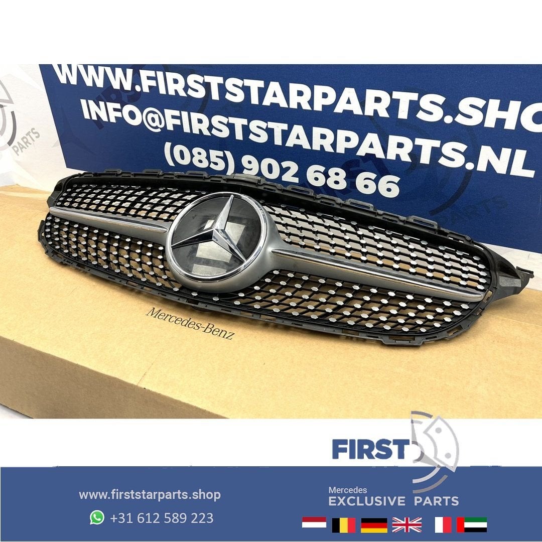 W205 Diamond gril Mercedes C Klasse 2014-2018 zwart AMG C205, Utilisé, -, -, Enlèvement ou Envoi