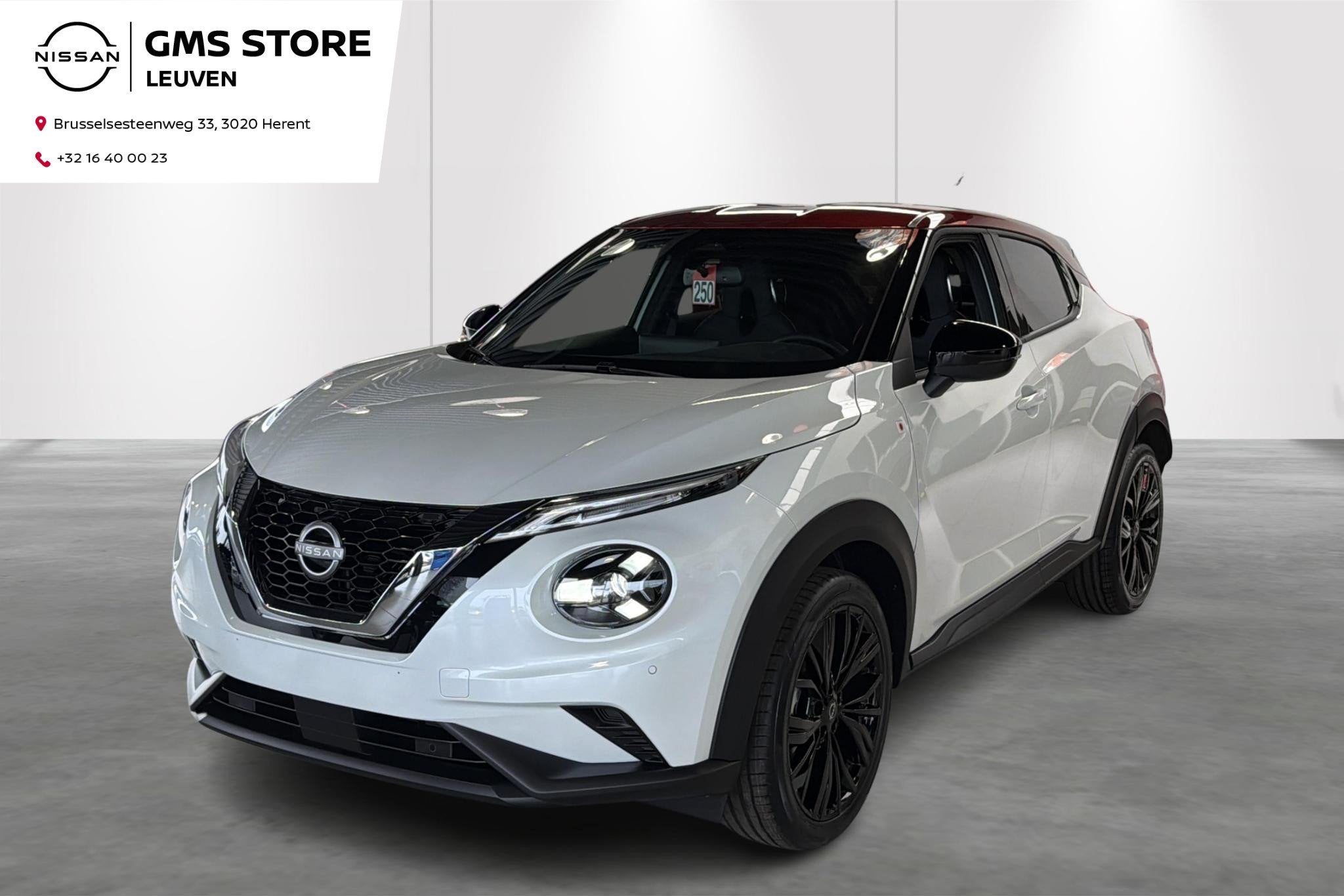 Nissan Juke Red Line edition-Aut-Cam-Carplay-Gps-Airco-Bose, Auto's, Nissan, Stof, Zwart, Wit, 5 zetels