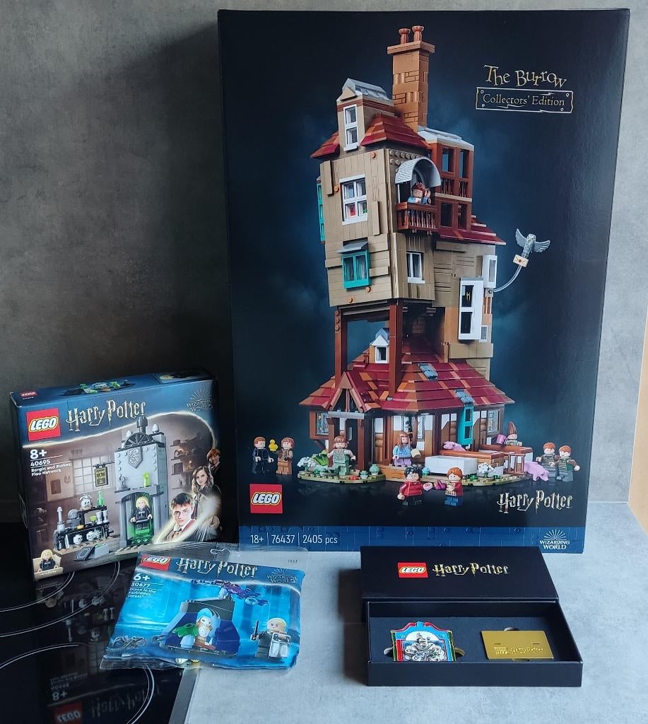 lego harry potter 76437 het nest, 40695, 30677 en klok, Ophalen, Lego, Complete set, Harry Potter