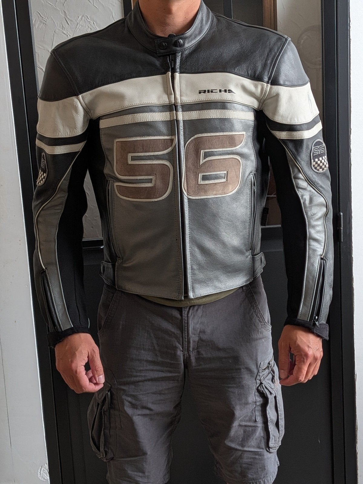 Veste moto cuir Richa – Taille M – Très bon état, Seconde main, Enlèvement ou Envoi, RICHA, Manteau | cuir