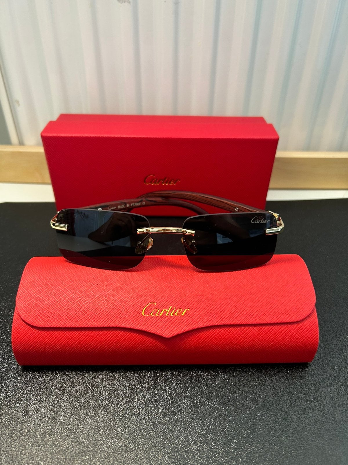 Cartier bril, Handtassen en Accessoires, Zonnebrillen en Brillen | Heren, Overige merken, Verzenden, Zwart, Nieuw