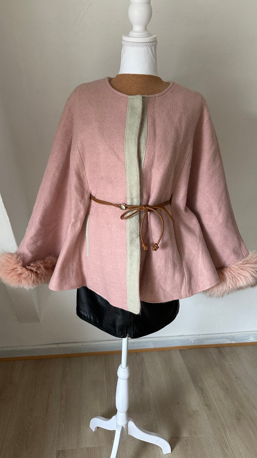 Etole rembourrée avec de jolis poignets, Enlèvement ou Envoi, Rose, Taille 36 (S), Comme neuf