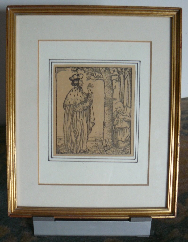 FELIX TIMMERMANS  lier 1886 -1947, Antiek en Kunst, Ophalen, Portret of Personen, Achter glas, Tekening