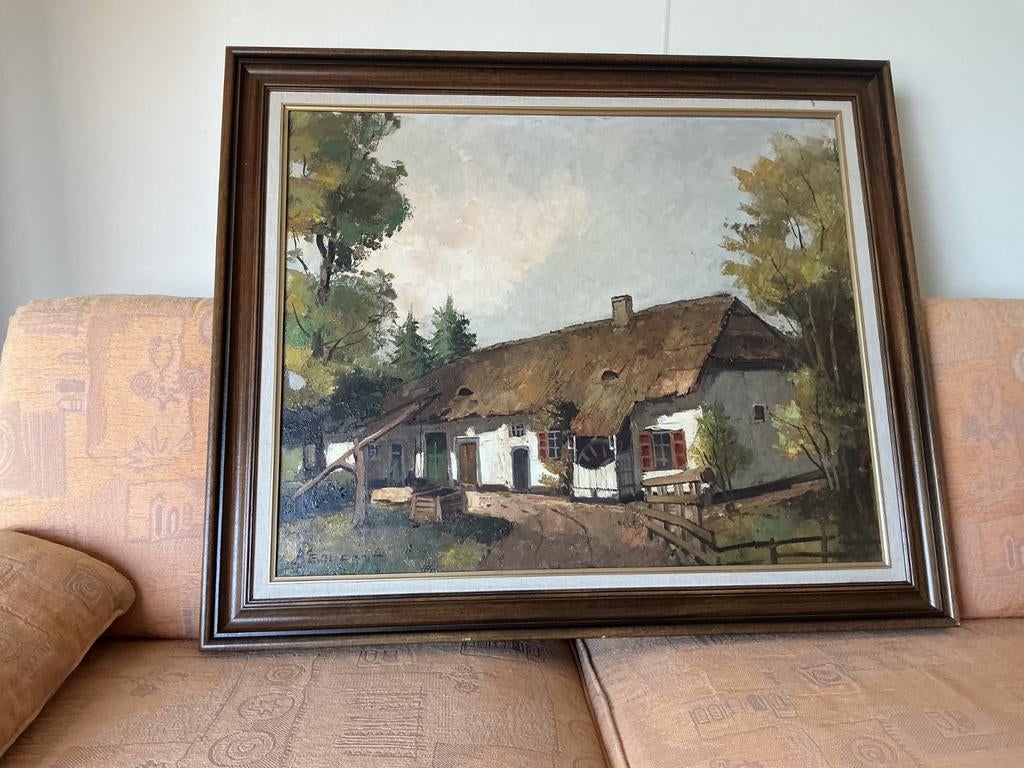 Schilderij: Huisje van Bokrijk, Antiek en Kunst, Ophalen
