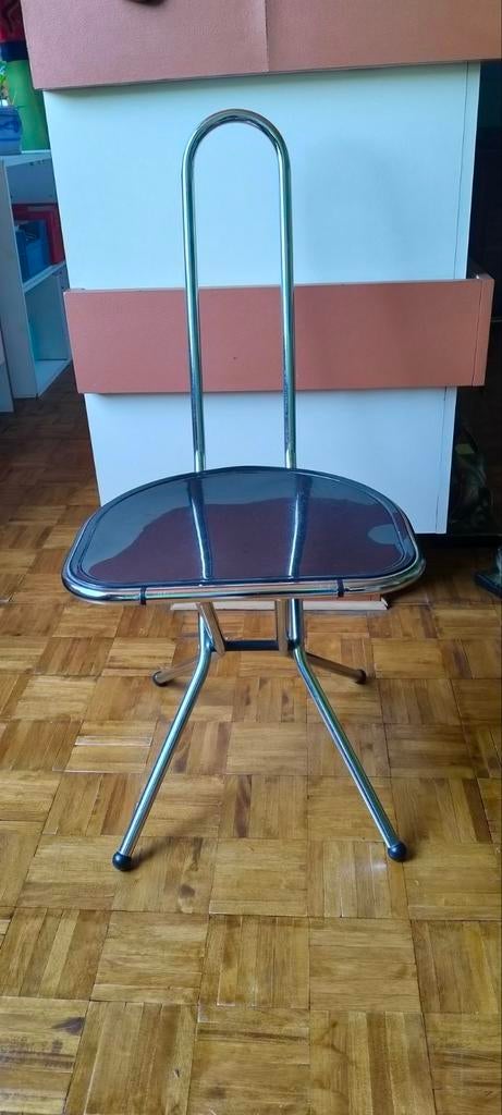 Vintage Ikea klapstoel, Huis en Inrichting, Ophalen, Gebruikt, Zwart, Eén