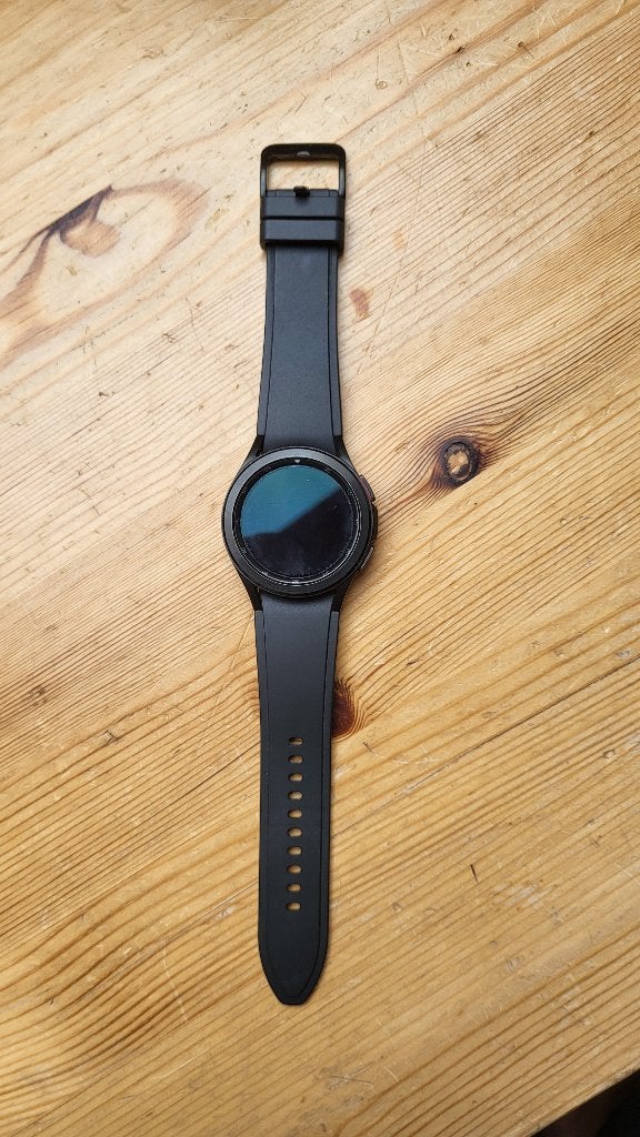Samsung Galaxy Watch 4 (defect), Handtassen en Accessoires, Smartwatches, Gebruikt, Zwart, Ophalen of Verzenden, Android