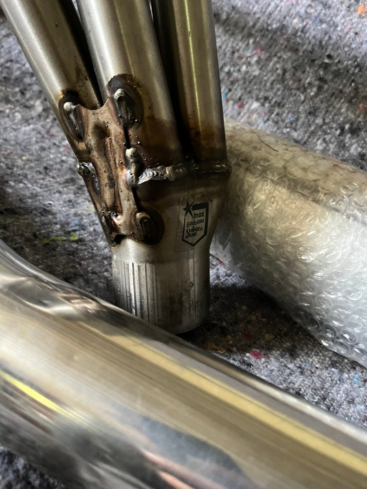 Nieuwe Laser 4-in-1 Chroom Uitlaat Kawasaki Z500  (NOS), Motoren, Ophalen