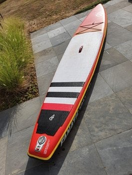 SUP Fanatic Falcon Air 12,6inch Race and Recreational, Watersport en Boten, Windsurfen, Ophalen, Zo goed als nieuw, Met vin(nen)