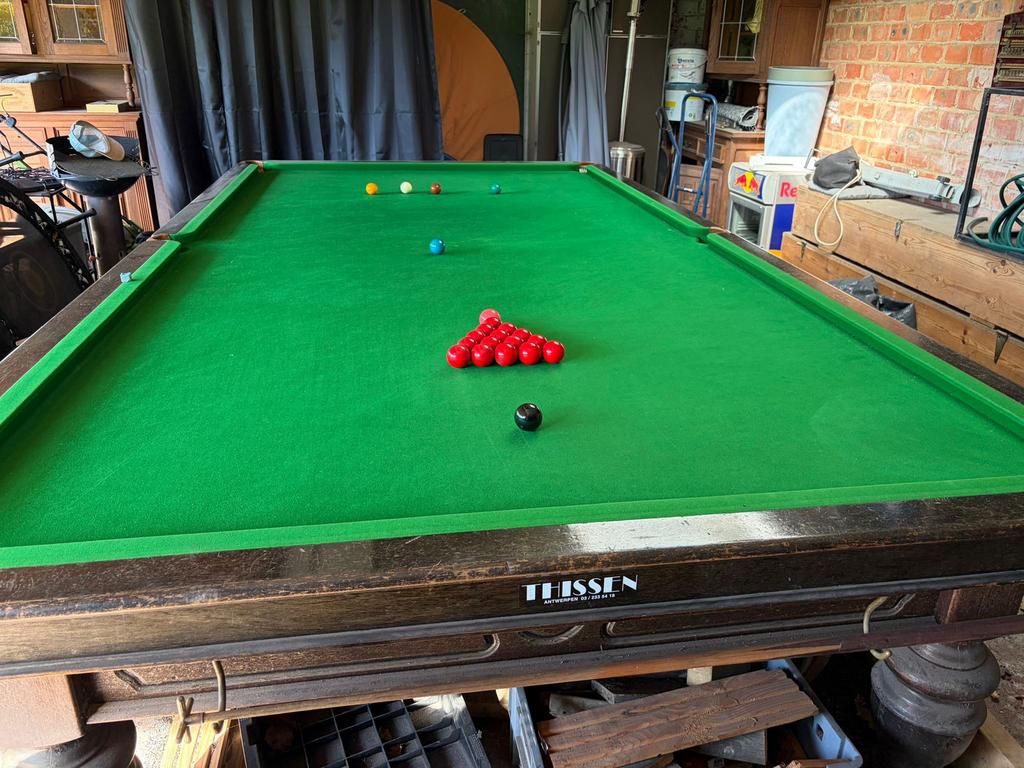 Snookertafel Thissen, Sport en Fitness, Ophalen, Snookertafel