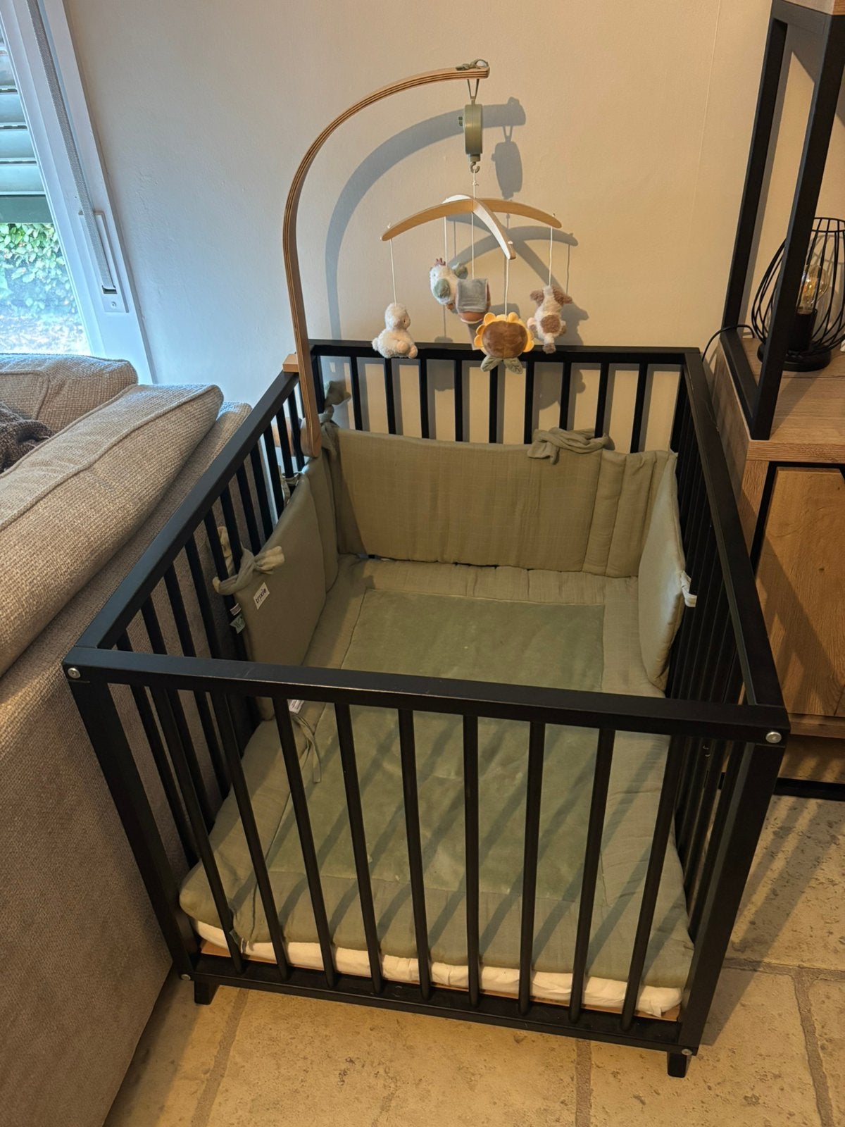 Te koop park met alle accesoires, Ophalen, Zo goed als nieuw, Minder dan 140 cm, Matras