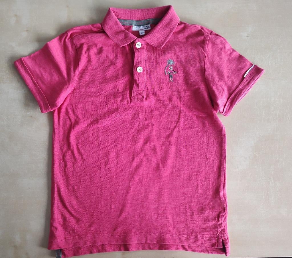 Leuke lichtrode polo Hampton Bays for JBC, maat 128, Kinderen en Baby's, Kinderkleding | Maat 128, Ophalen of Verzenden, Zo goed als nieuw