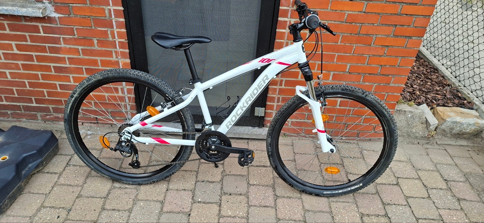mountainbike ST100 nieuwstaat, Ophalen, 24 inch of meer, Staal, Velgrem