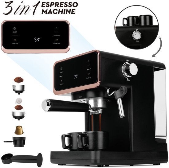 Berlingerhaus BH-9732N Espresso Maker, Electroménager, Cafetières, Neuf, Réservoir d'eau amovible, Enlèvement ou Envoi, 2 à 4 tasses