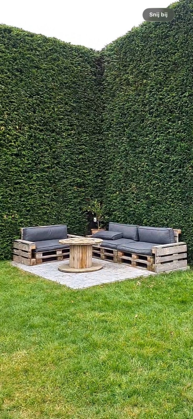 Lounge kussens, Ophalen