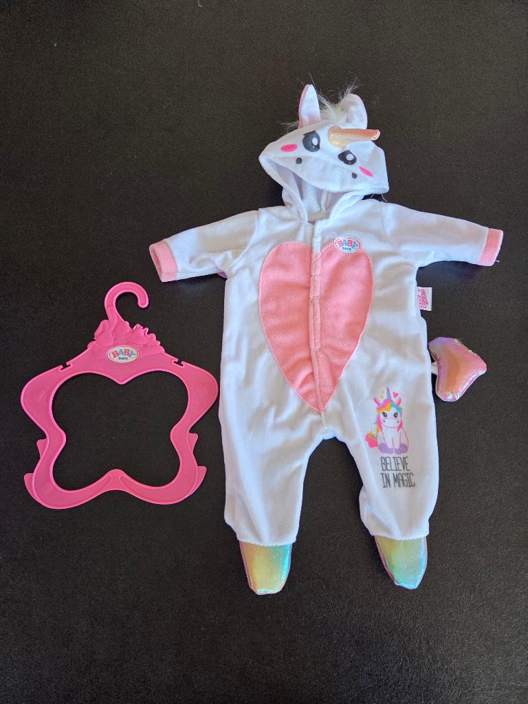 BABY born Unicorn Onesie - Poppenkleding 43cm, Ophalen, Zo goed als nieuw, Babypop