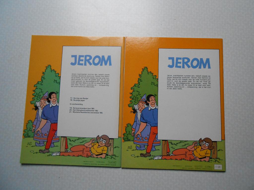 Jerom volledige gele reeks min 19. 19 stuks 1985/1991. 1 ste, Neuf, Enlèvement ou Envoi, Willy Vandersteen, Série complète ou Série