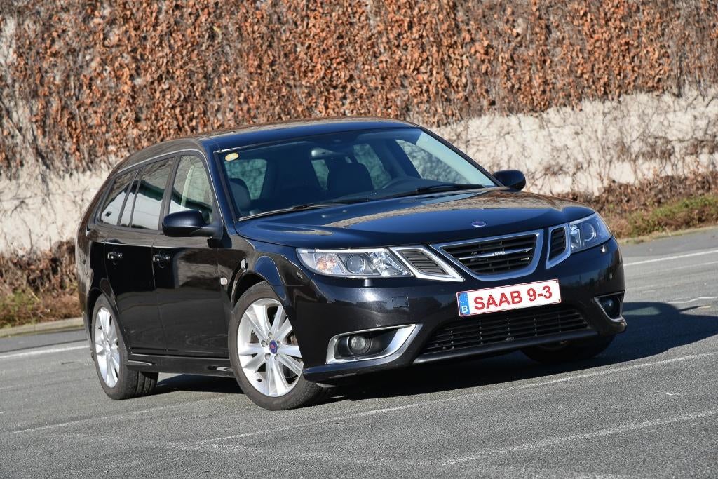Saab 9-3 Aero – 1.9 TTiD BiTurbo – 180 pk, Auto's, Voorwielaandrijving, Zwart, 4 cilinders, Leder
