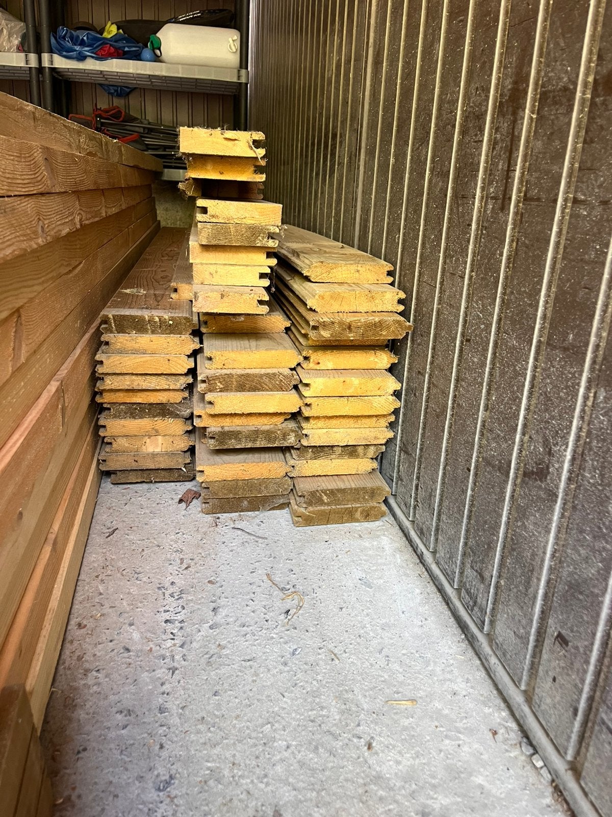 Douglas houten planken tand en groef, Doe-het-zelf en Bouw, Hout en Planken, Ophalen