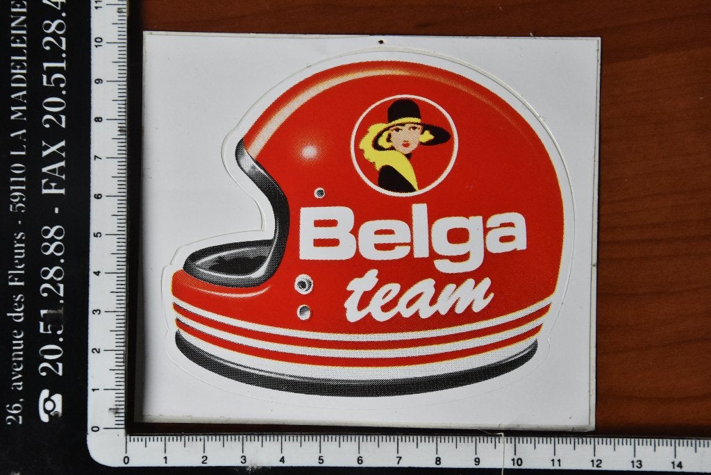 Autocollant Belga team, Verzamelen, Ophalen of Verzenden