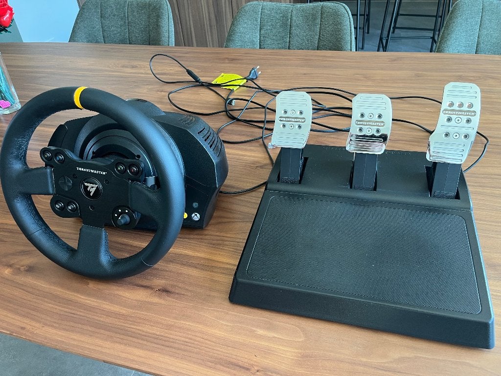 Thrustmaster TX Racing Wheel Leather Edition, Computers en Software, Joysticks, Ophalen, Gebruikt, Thrustmaster