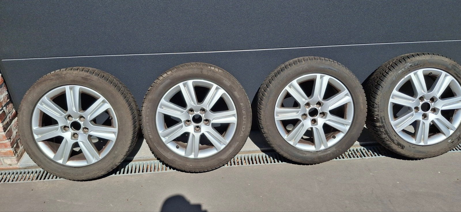 17 inch Originele Audi A4 velgen + NIEUWE All-season banden, Auto-onderdelen, Ophalen, 17 inch, Band(en)
