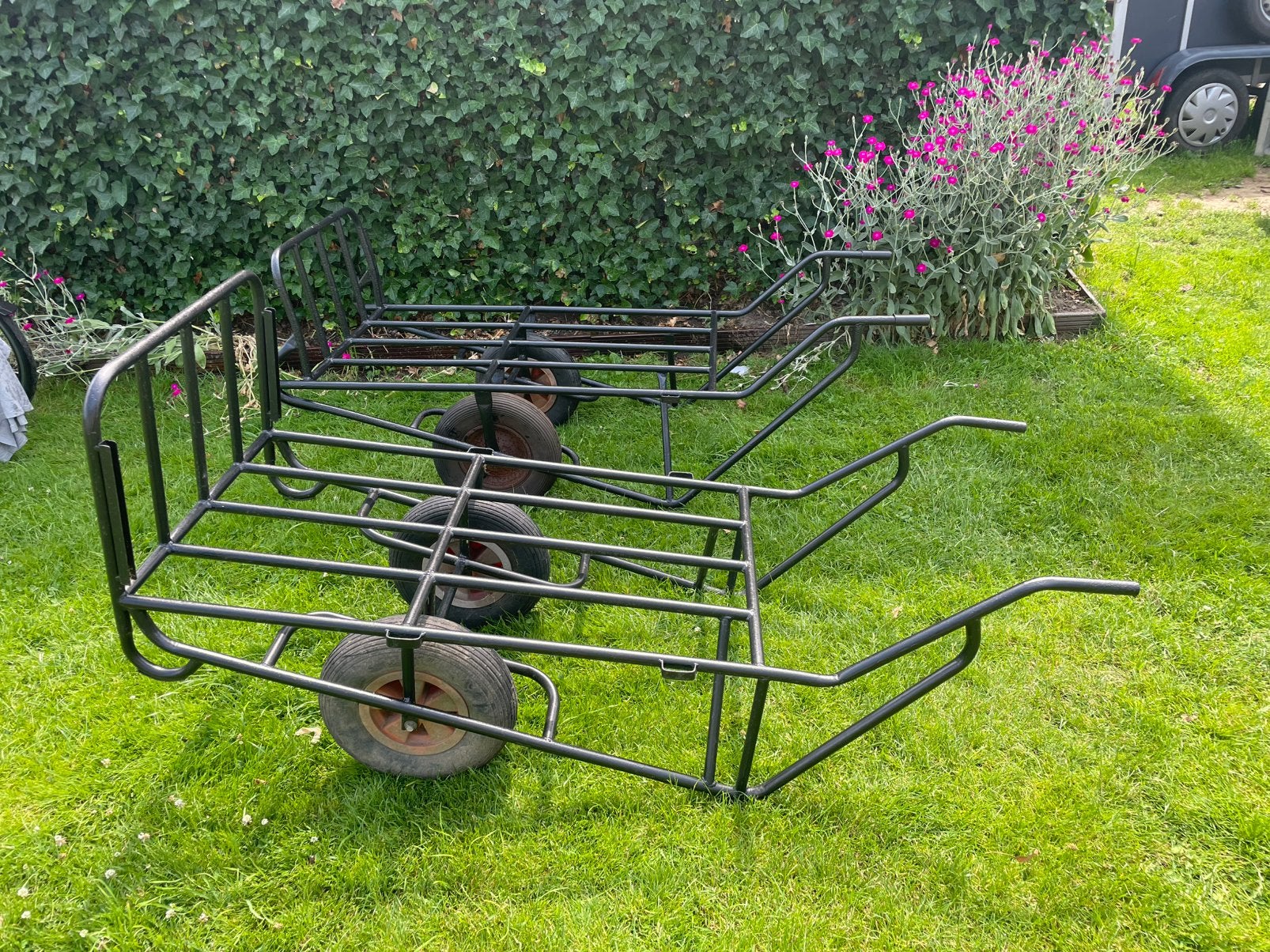 Stootkar/kruiwagen, Tuin en Terras, Kruiwagens, Ophalen, Zo goed als nieuw
