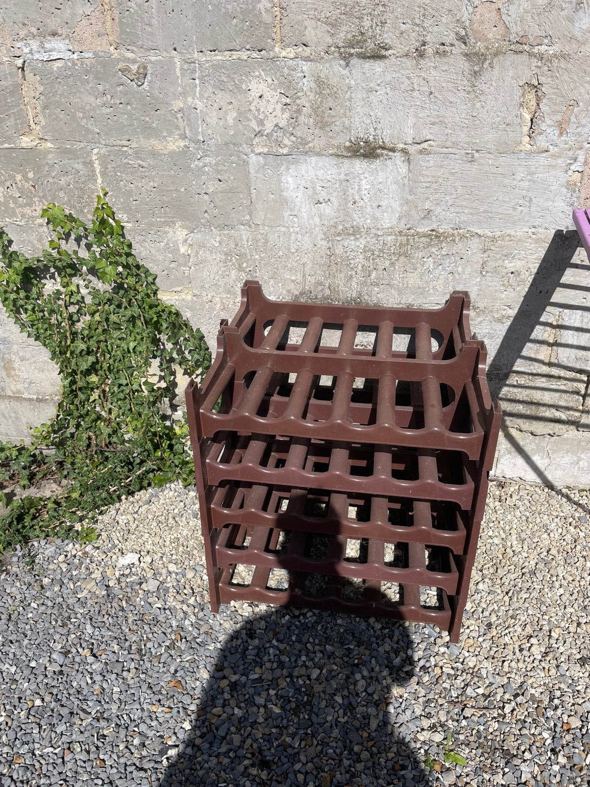 16porte bouteille en plastique, Enlèvement, Utilisé