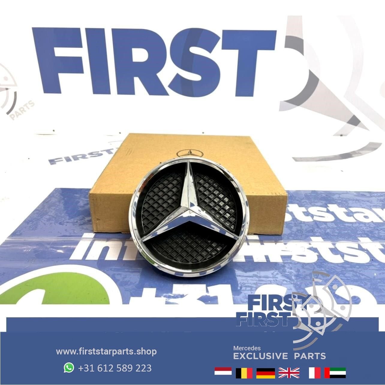 Mercedes STER CHROOM (GRIL) A B C CLA CLS E G GLA GLC GLE GL, Utilisé, -, -, Enlèvement ou Envoi