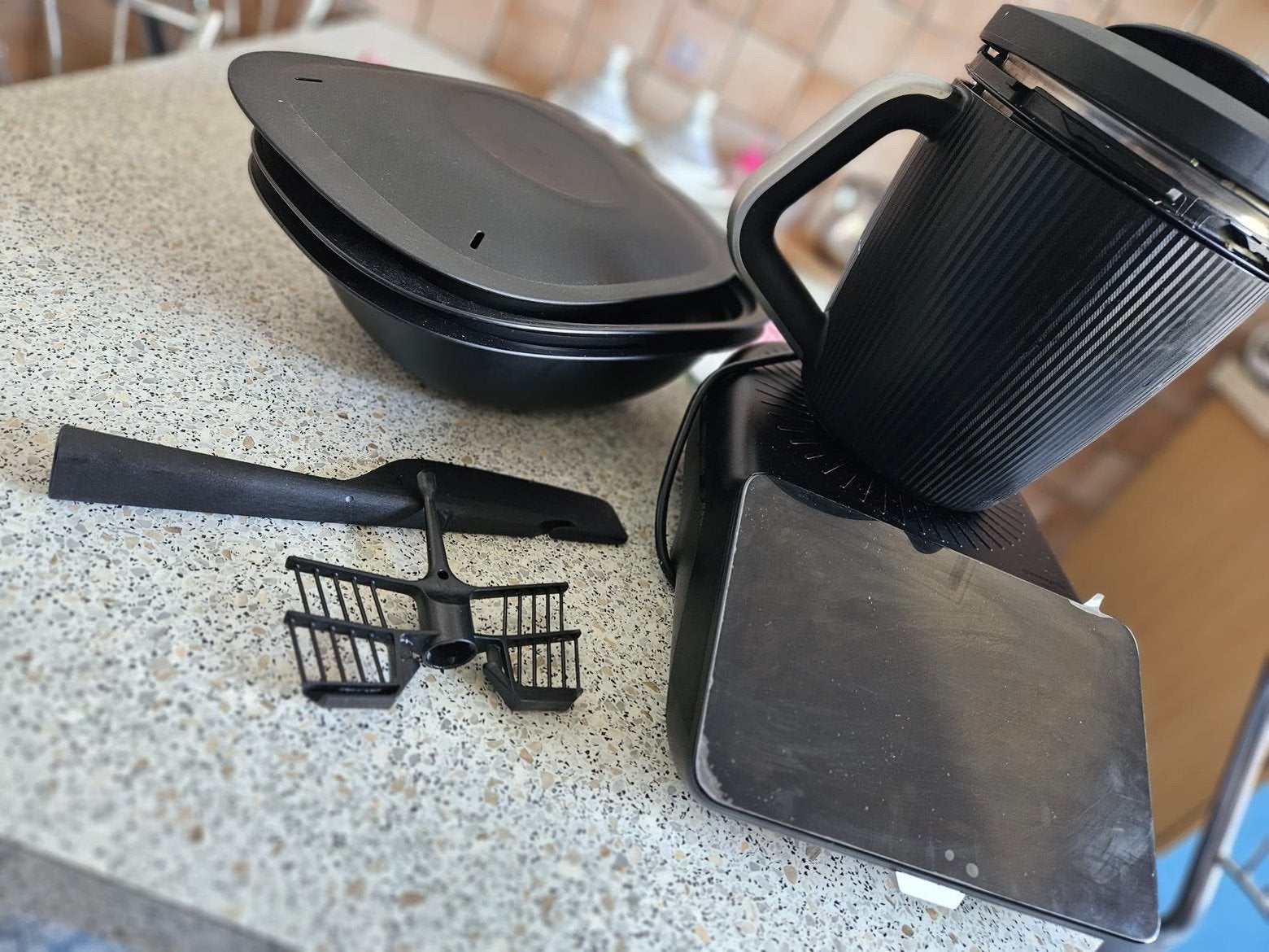 Thermomix 7 a couleur noir, Enlèvement, Comme neuf