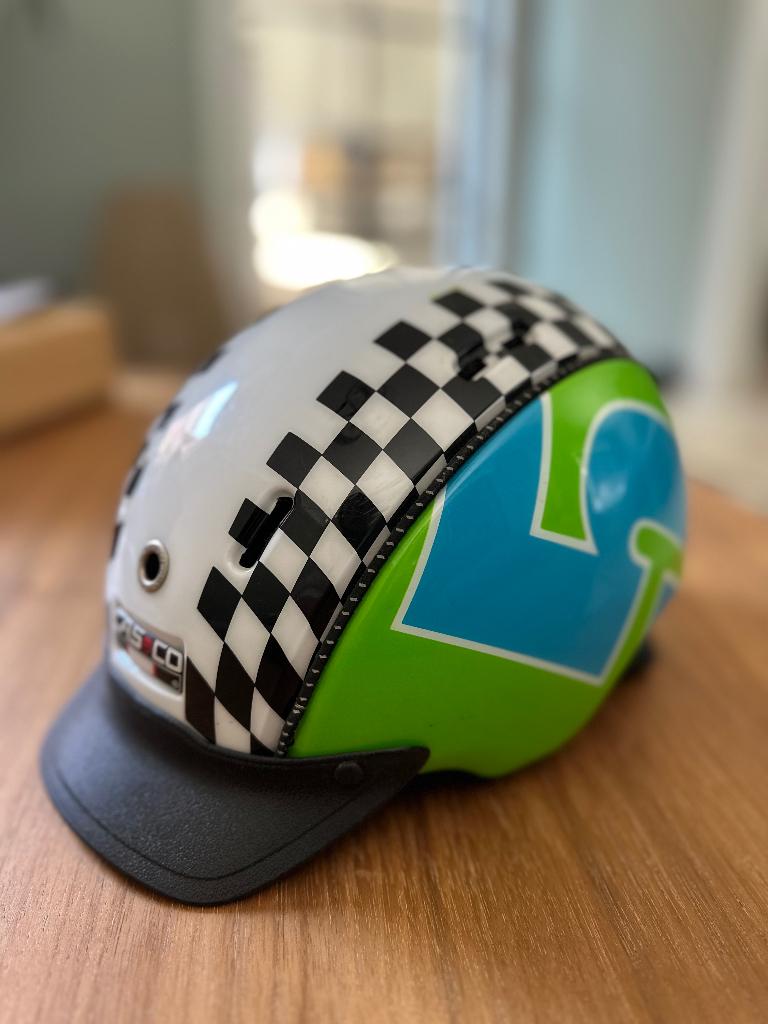Kinderfietshelm CASCO maat S, Jongen of Meisje, Zo goed als nieuw, Casco, Ophalen
