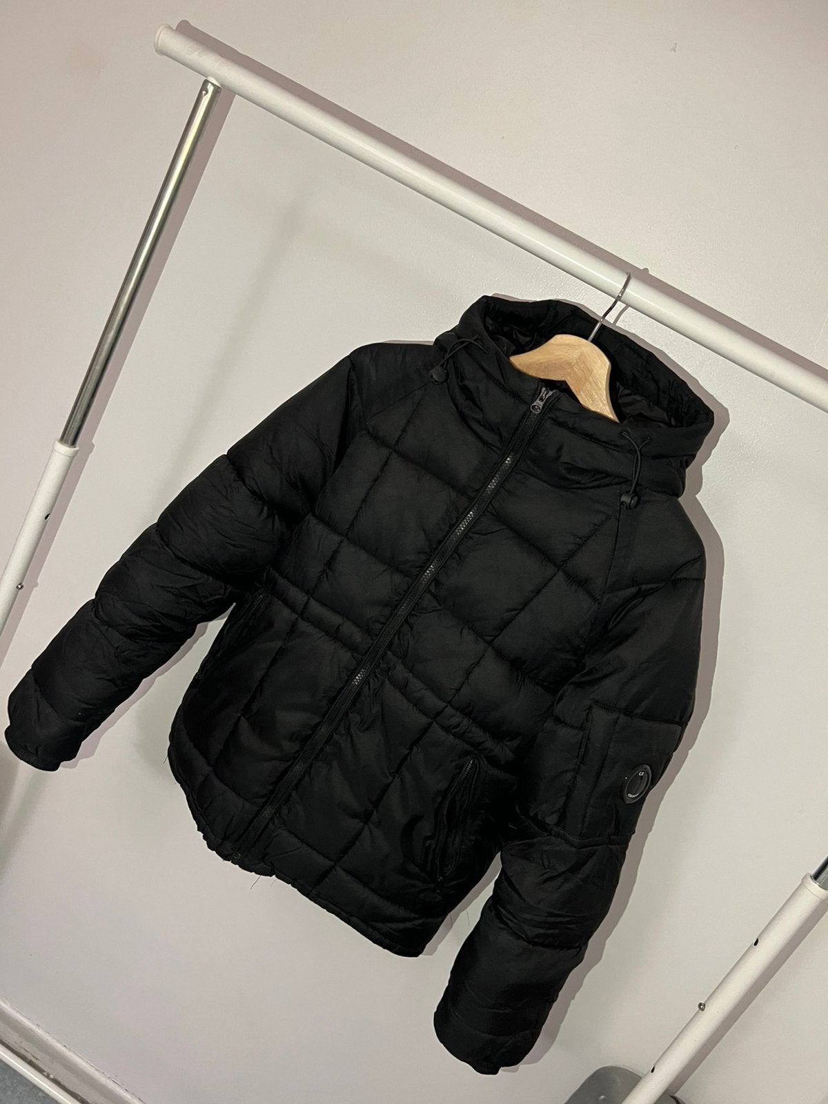 Jas van CP company, Verzenden, Zo goed als nieuw, Maat 46 (S) of kleiner, Zwart