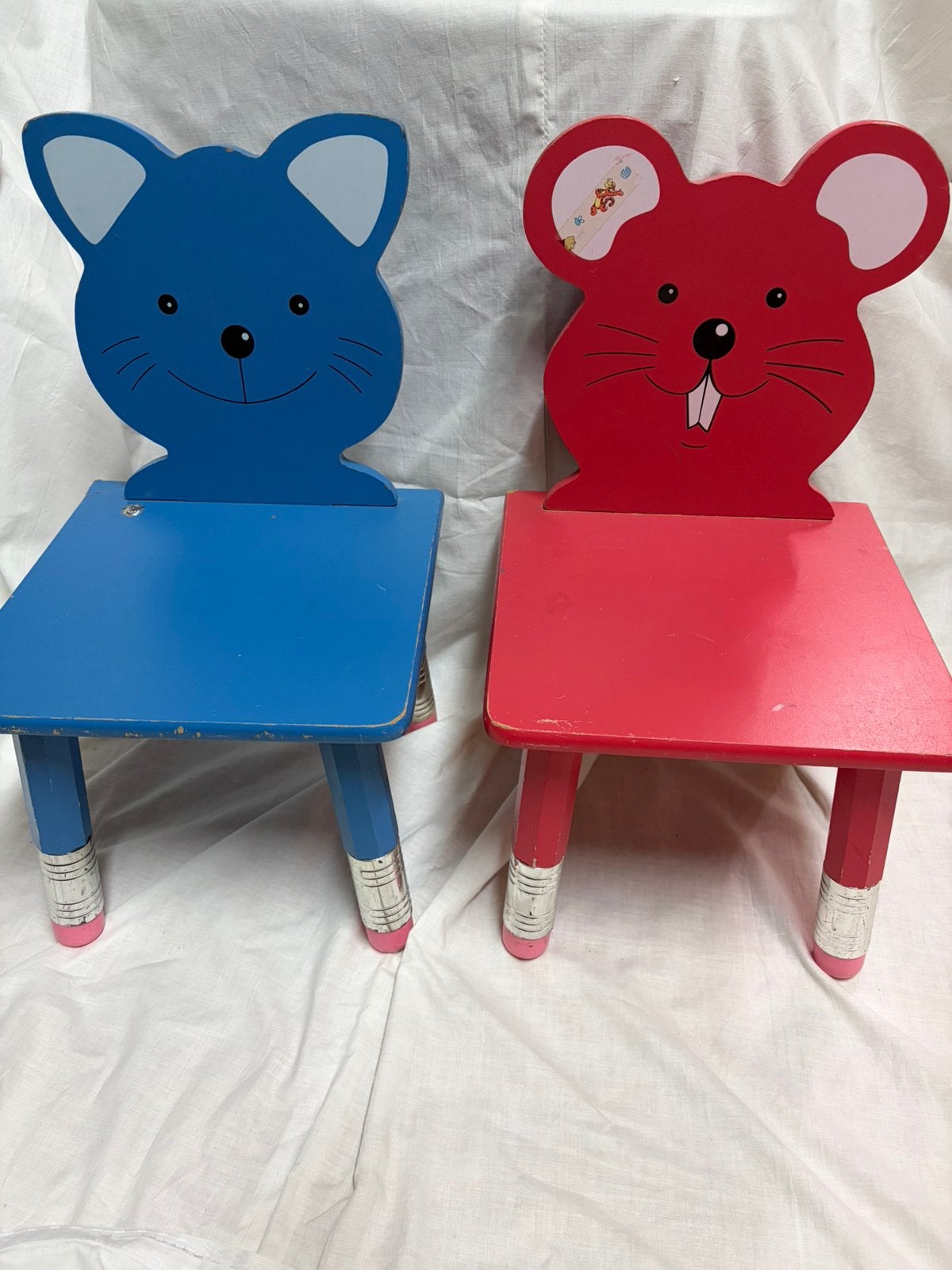 2 kinderstoeltjes, Kinderen en Baby's, Kinderkamer | Tafels en Stoelen, Ophalen, Gebruikt, Stoel(en)