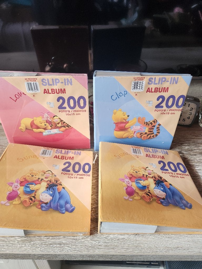 Disney 4 fotoalbums nieuw in de verpakking samen 10 euro, Ophalen of Verzenden, Winnie de Poeh of vrienden, Nieuw